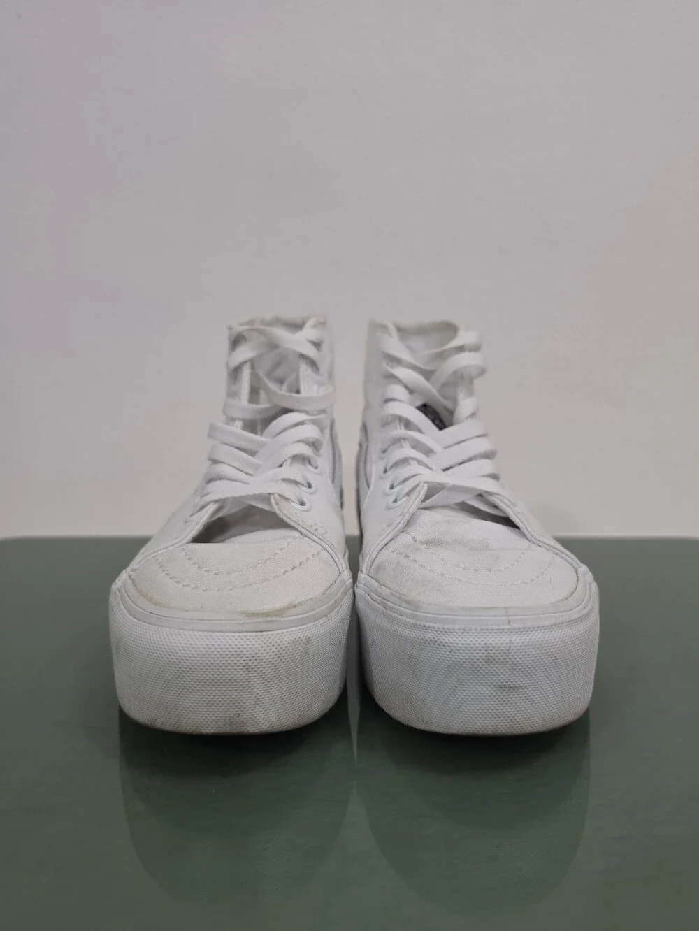Vans Sk8-Hi Tapered Stackform Shoe in White Women's Size 7